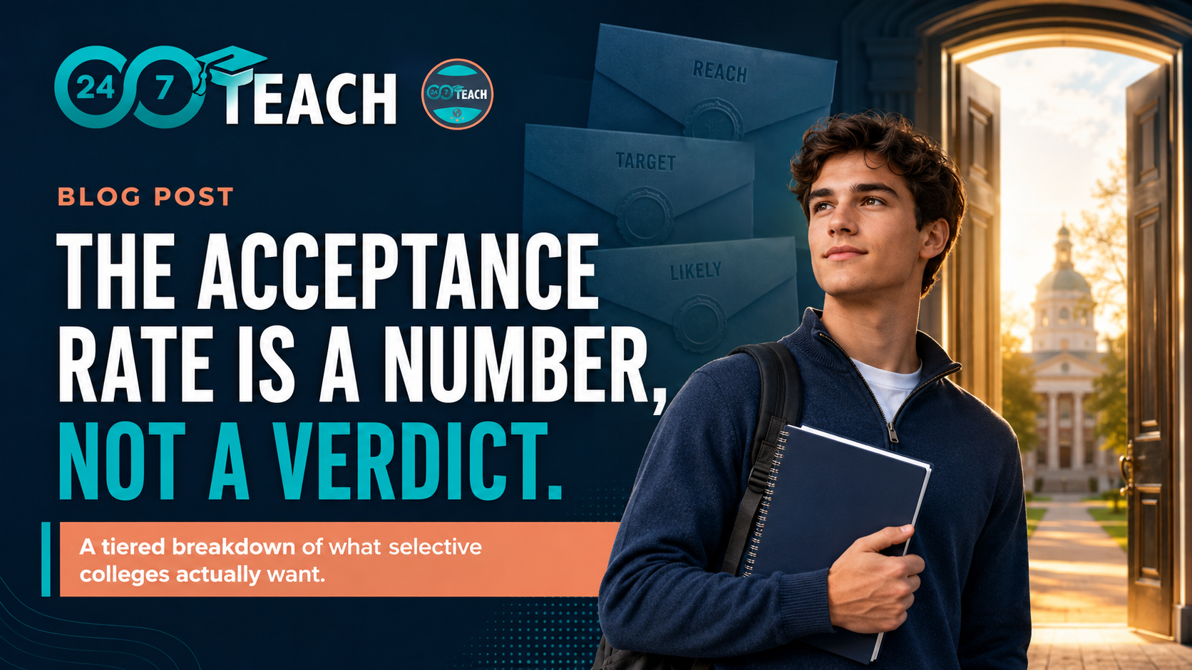 The acceptance rate is a number, not a verdict: a tiered breakdown of what selective colleges actually want